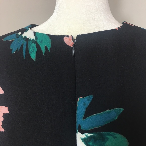 Who What Wear Floral Sheath Dress Asymmetrical J13 - Picture 4 of 7